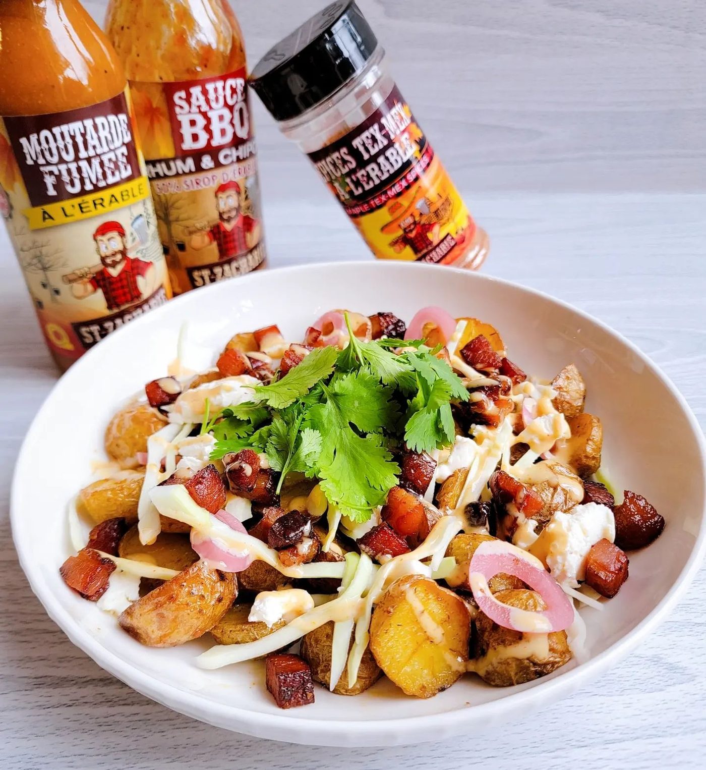 Salade tiède de grelots tex-mex
