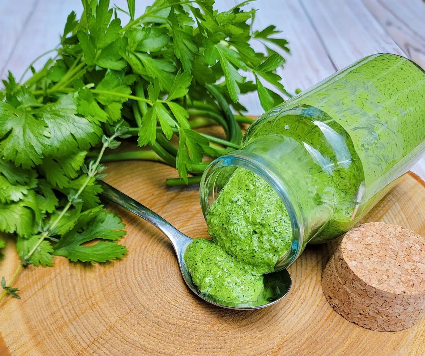 Sauce chimichurri crémeuse